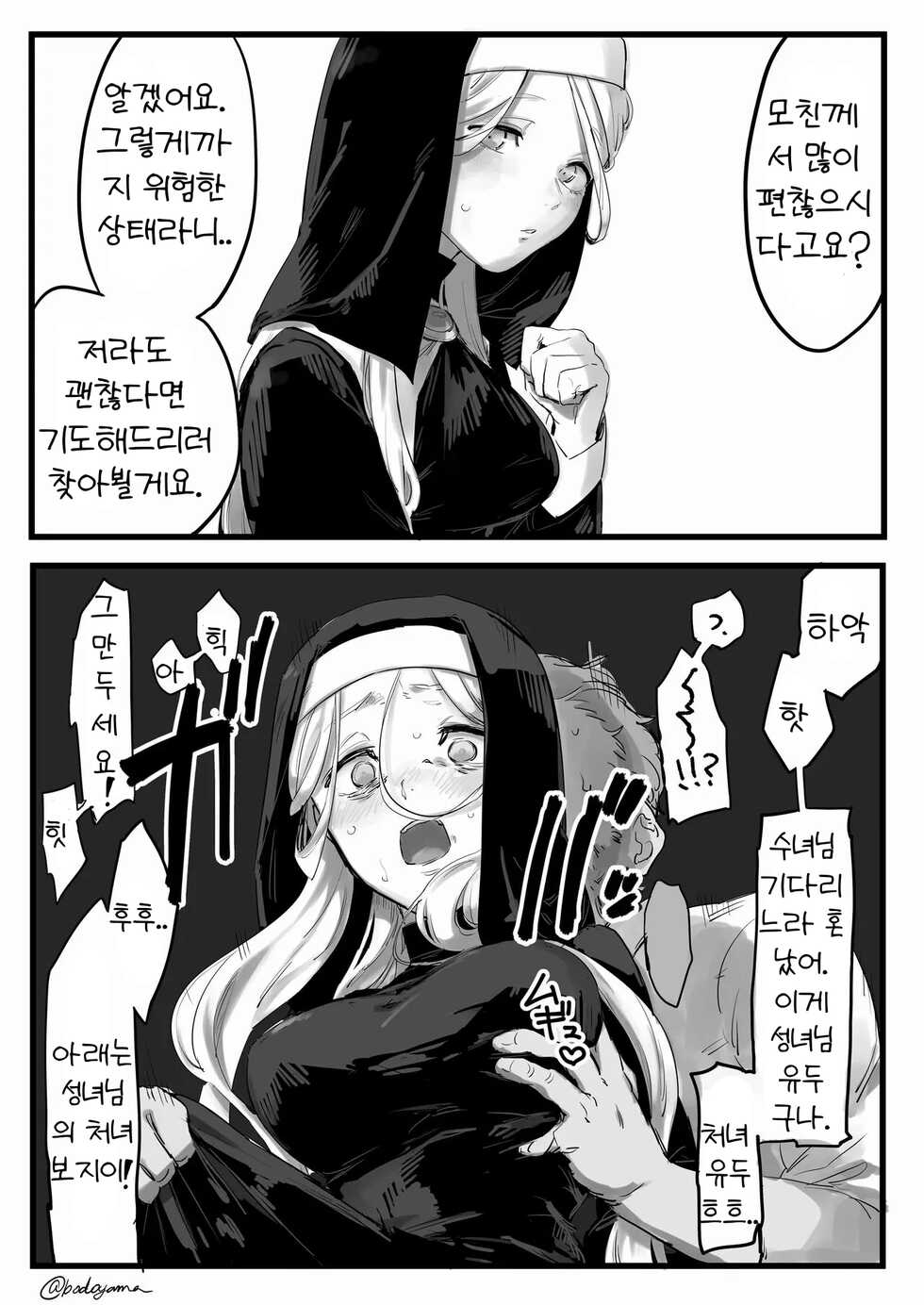 [Bodoyama] Damasarete Okasarete shimau Sister-chan l ≪속아서 범해지는 수녀님≫ [Korean] - Page 2