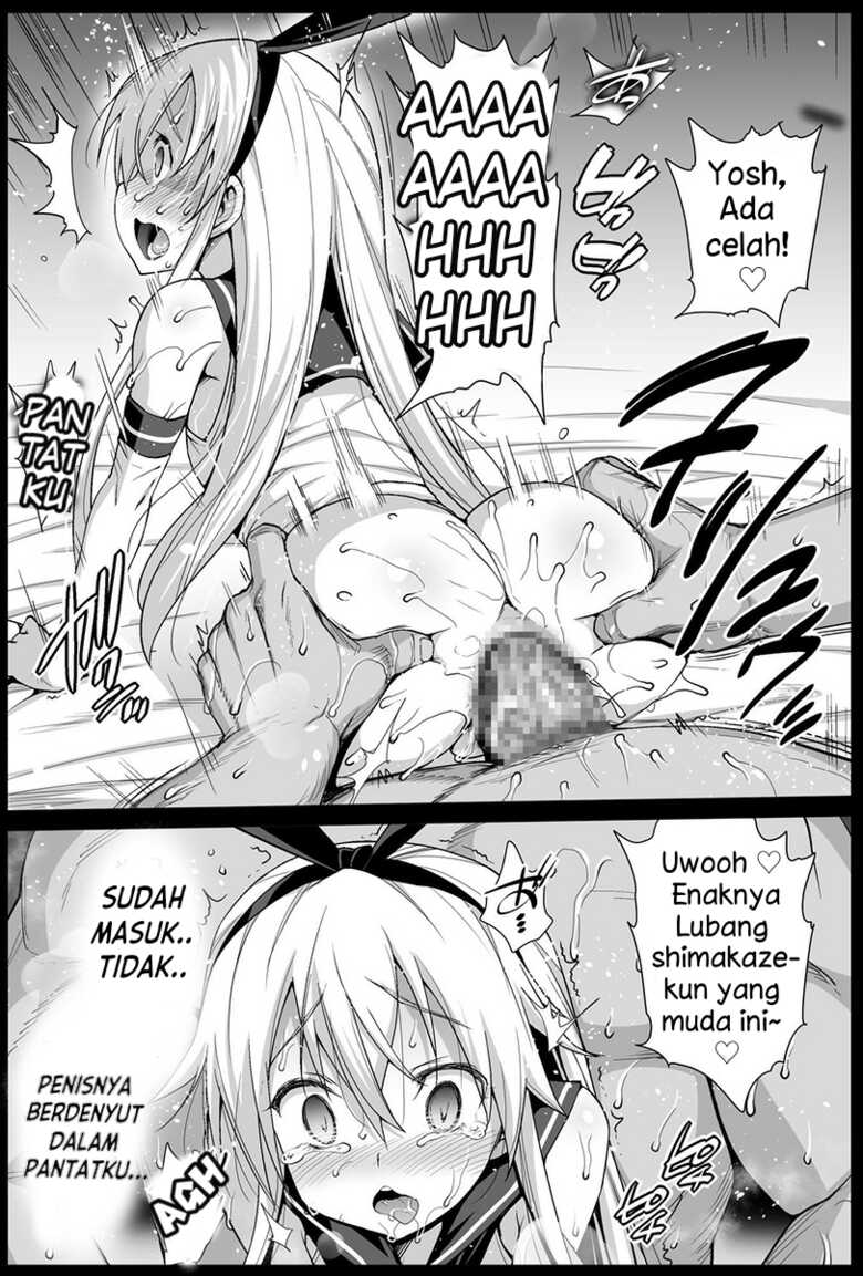 [Eromazun (Ma-kurou)] Shimakaze-kun Rape | Perkosa Shimakaze-kun (Kantai Collection -KanColle-) [Indonesian] [Petai] [Digital] - Page 9