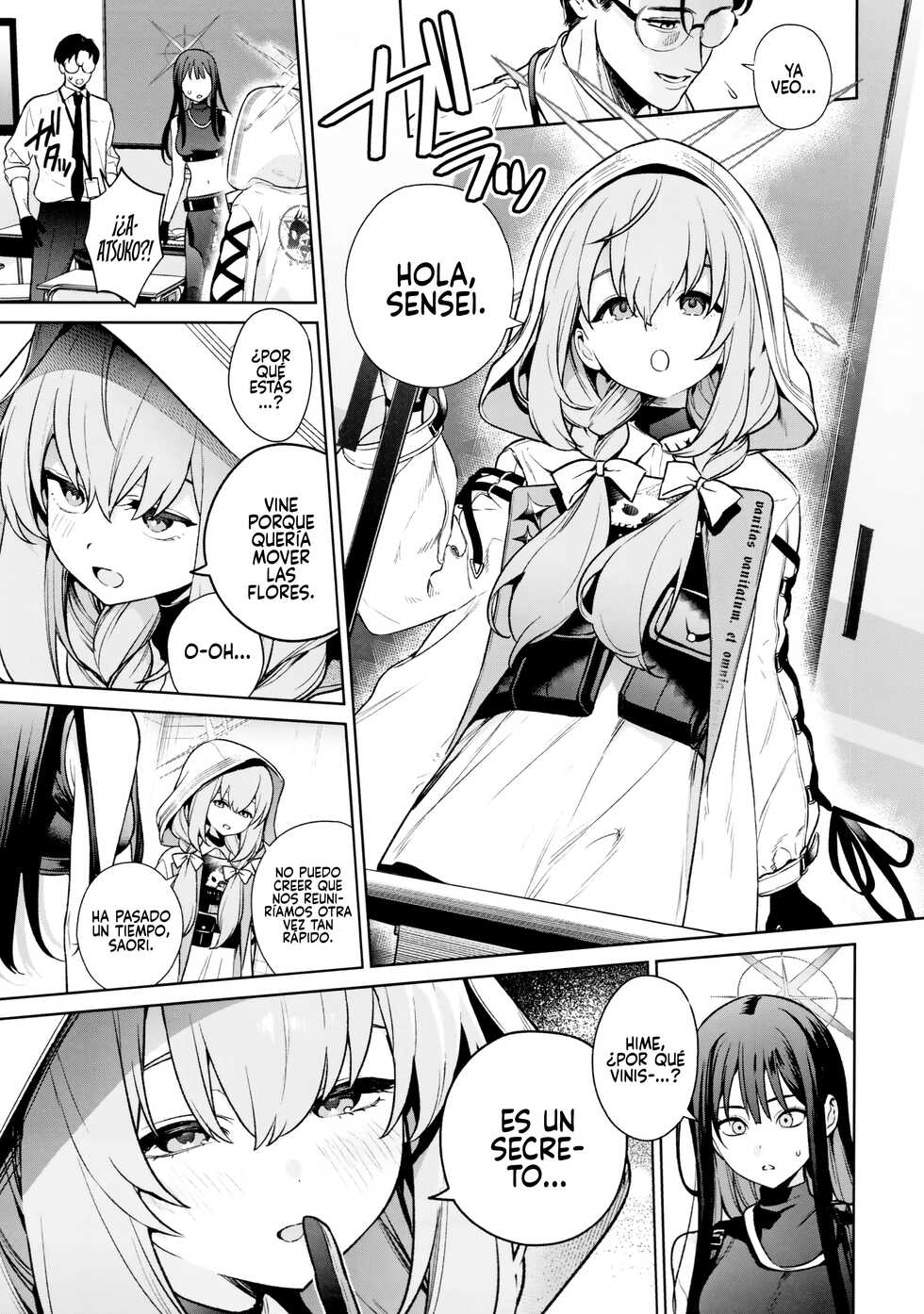 (C101) [Ozitan Yasan (Mameojitan)] Saori to Atsuko ni Obenkyou Oshieru Hon (Blue Archive) [Spanish] [Rakuen Translations] - Page 4