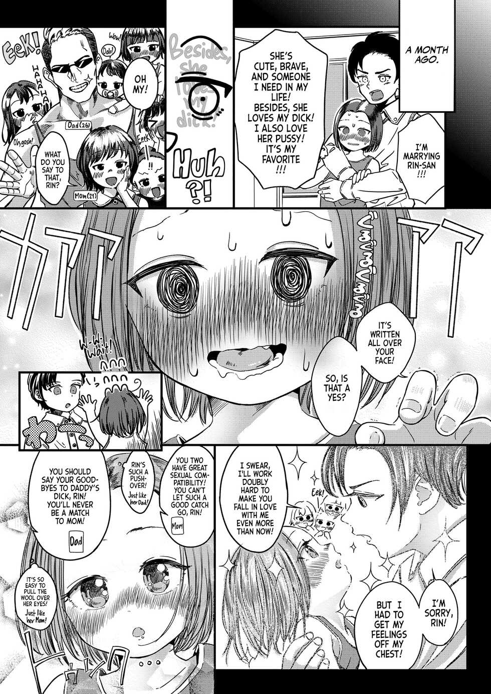 [Oekaki Ojisan] Watashi Koisuru Omanko, Rin 11-sai | Rin is an Eleven-year old Cum-dump in Love! (COMIC LO 2023-03) [English] [Team Rabu2] [Digital] - Page 3