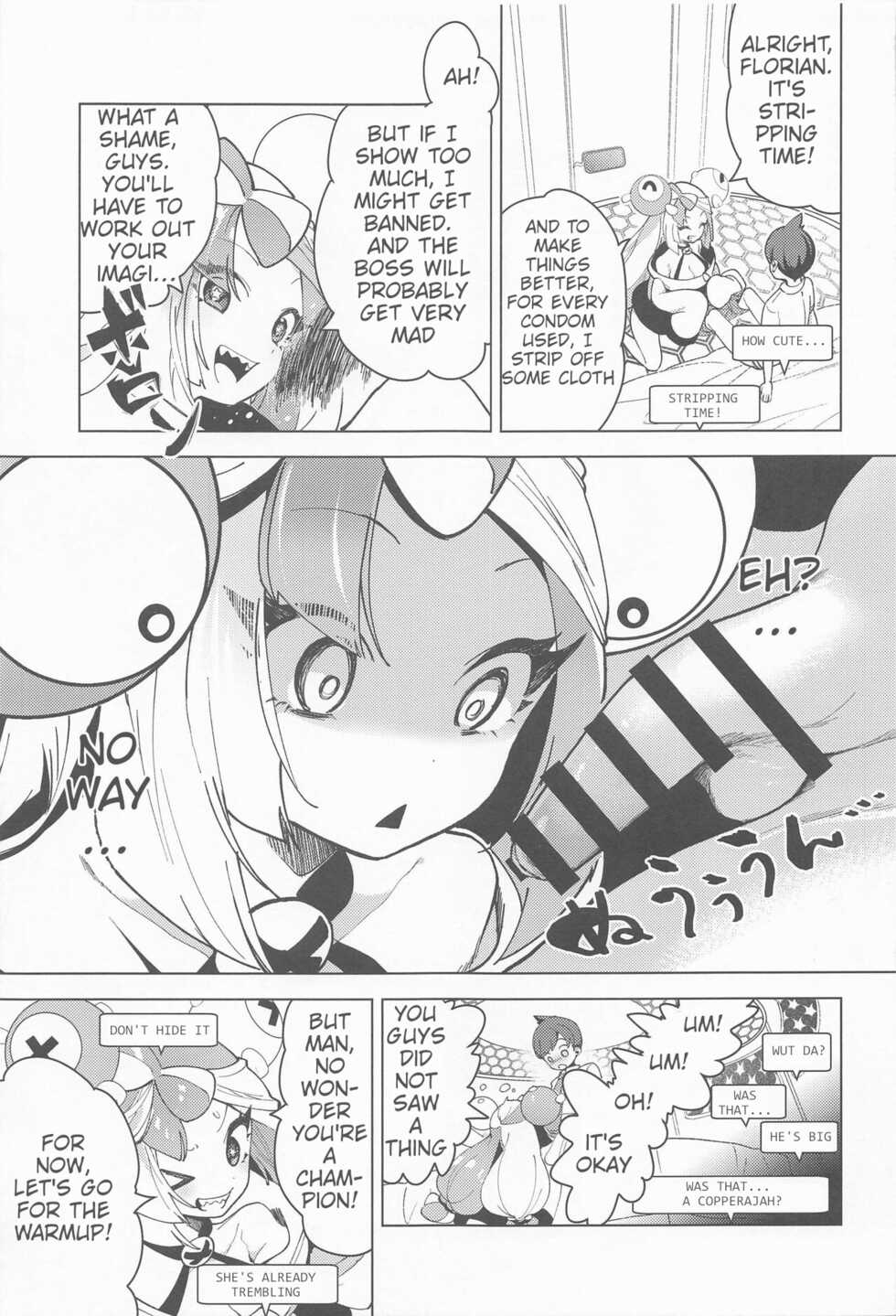 (C101) [chori (Chorimokki)] Nanjamo to Ura Gym Challenge!! | Iono's Secret Challenge!! (Pokémon Scarlet and Violet) [English] - Page 6