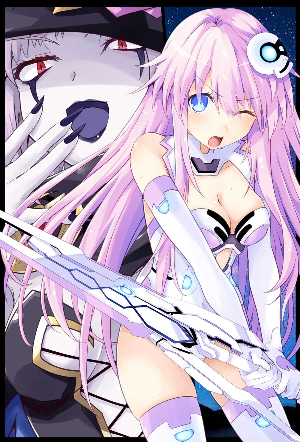 [Iwashi no Heya R (Iwashi R)] Chou Sisters Hon DarkSide ver. (Hyperdimension Neptunia) [Digital] - Page 38