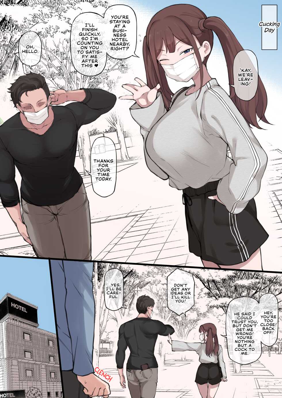 [Doushia (Terasu MC)] Boku no Netorase Seiheki ni Tsukiatte kureru Kanojo | A Girlfriend Who Plays Along with My Cuckold Fetish [English] [Defan752] [Digital] - Page 4