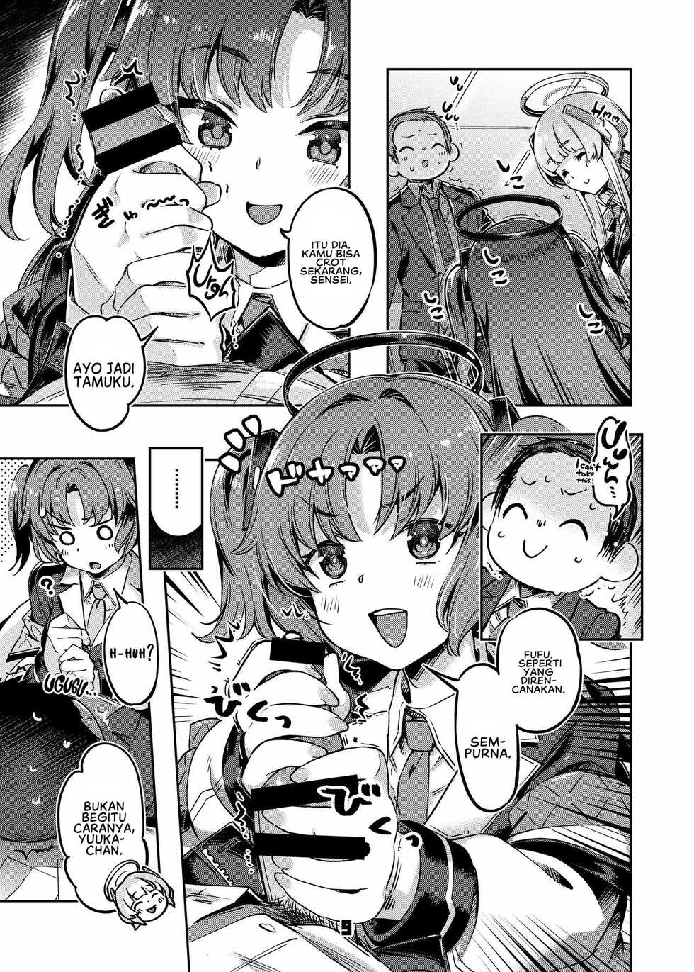 [Zombie to Yukaina Nakamatachi (Super Zombie)] Sensei! Sakiccyo dake de Iin desu ka? (Blue Archive) [Digital] [Indonesian] - Page 9