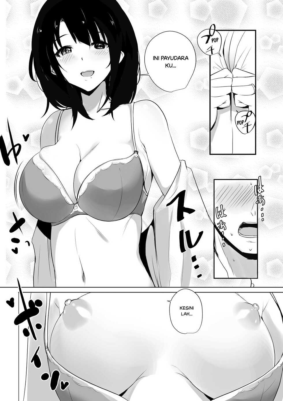 [Akireru Shoujo (Akire)] Boku dake ni Amaesasete Kureru Kyonyuu JK Tsuma o Hoka no Otoko ni Dakasete Mita [Indonesian] - Page 7