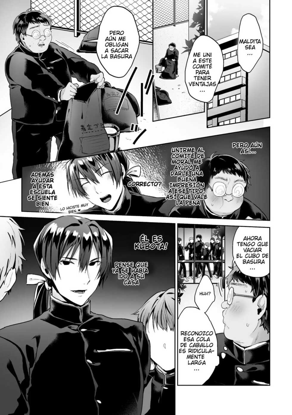 [Yamada Kou] Zenkou Seito Akogare no Fuuki Iinchou ga Dosukebe Maso Datta no Daga!? Ch. 3 [Spanish] [RoberTheon] [Digital] - Page 1