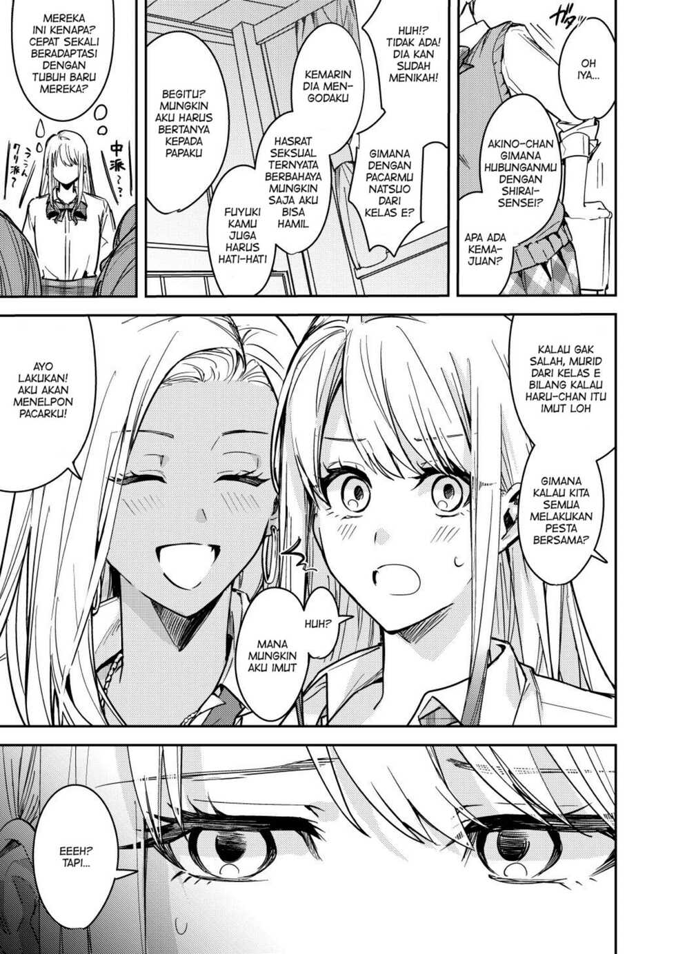 [Amuai Okashi Seisakusho (Betty)] Shuudan Nyotaika Gal, Ochiru [Indonesian] [PinattSuki] - Page 12