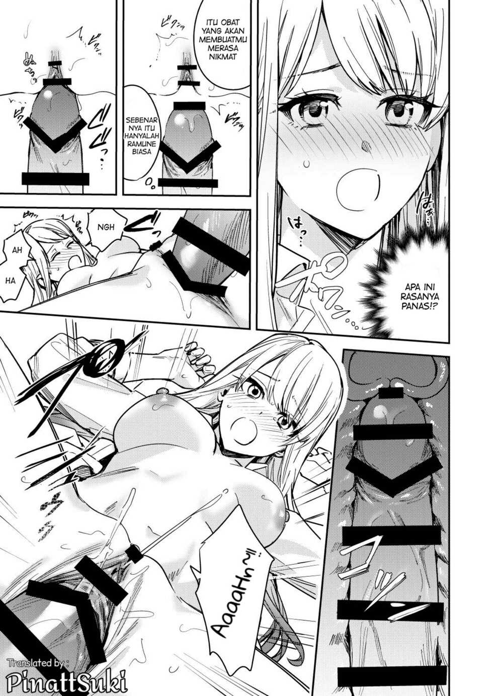 [Amuai Okashi Seisakusho (Betty)] Shuudan Nyotaika Gal, Ochiru [Indonesian] [PinattSuki] - Page 18