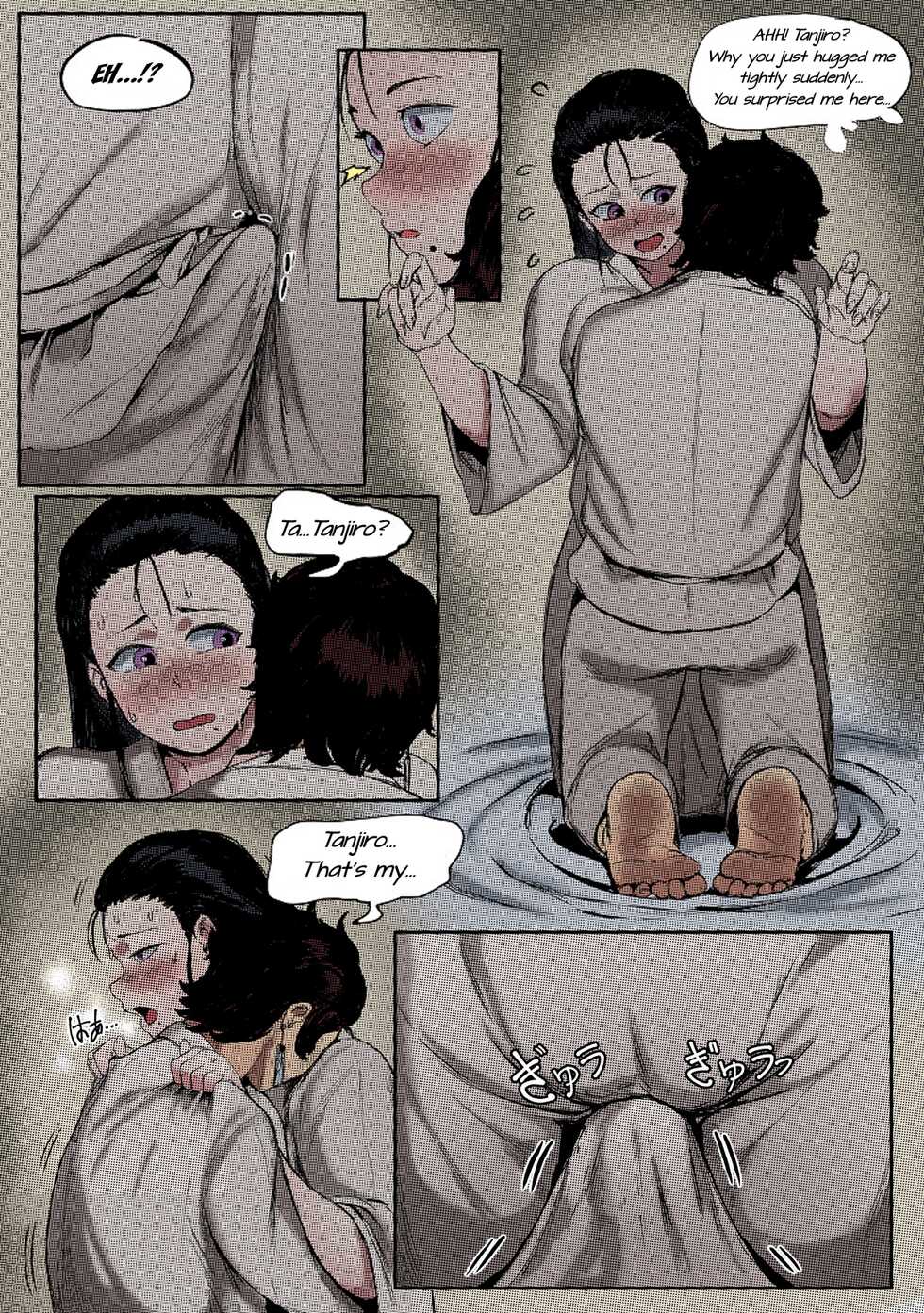[Tobe] Haha to Watashi (ge) | Mother and I (Second Part) (Kimetsu no Yaiba) [English] [Uncle Bane] (Colorized) - Page 10