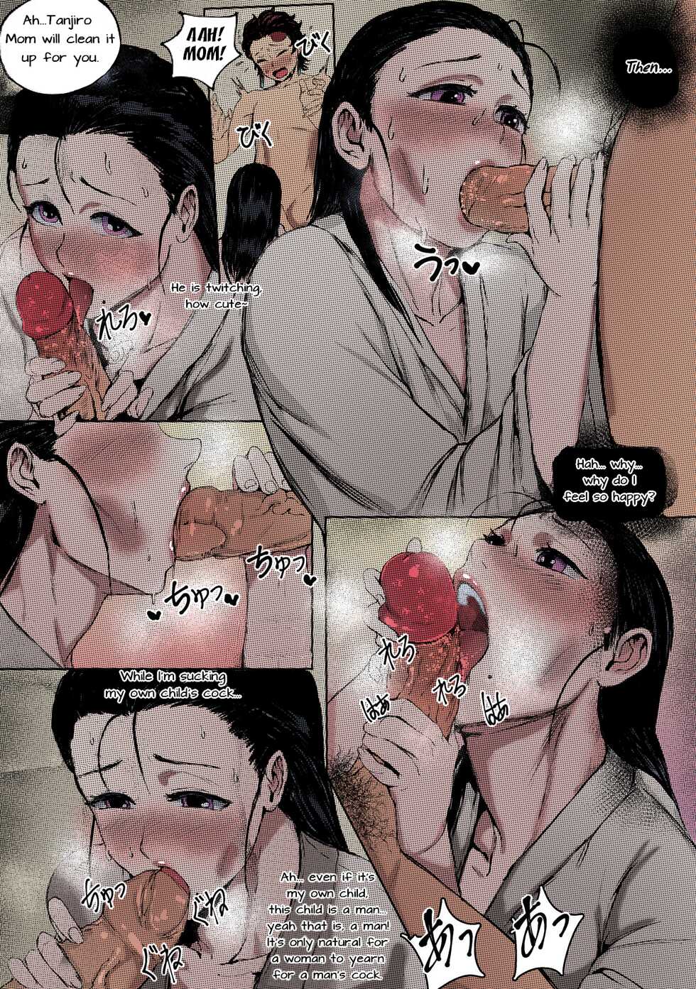 [Tobe] Haha to Watashi (ge) | Mother and I (Second Part) (Kimetsu no Yaiba) [English] [Uncle Bane] (Colorized) - Page 17