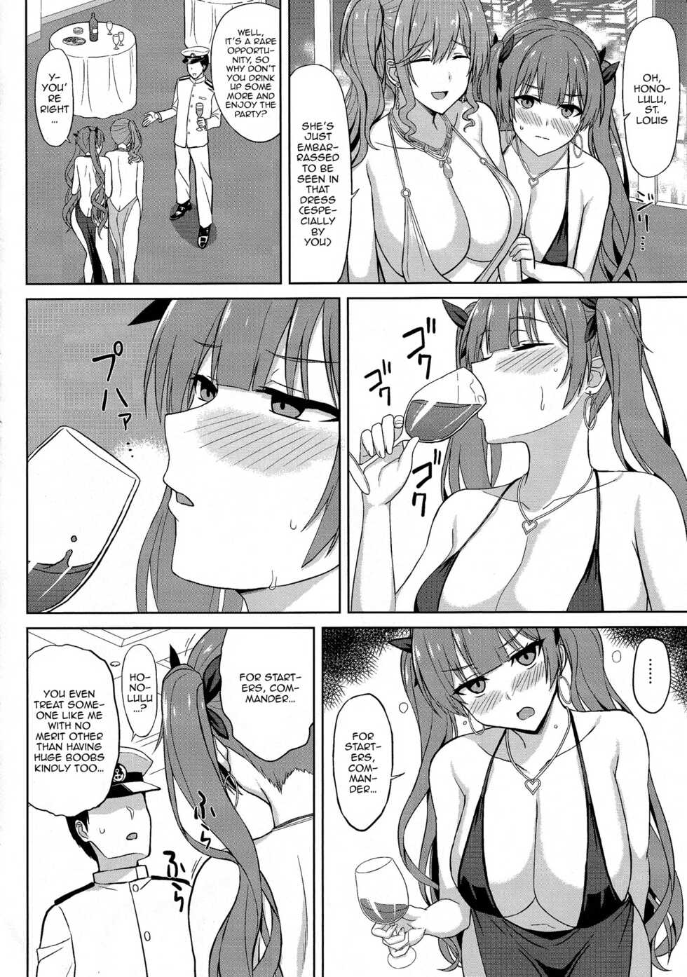 (C101) [Kaki no Tane (Summer)] Shinya no Union Party | The Late Night Union Party (Azur Lane) [English] {Doujins.com} - Page 4