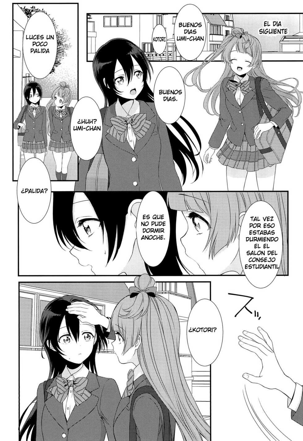 (C89) [ROYAL CROWN (Kisaragi Mizu)] Koi no Binetsu | Love's Slight Fever (Love Live!) [Spanish] - Page 5