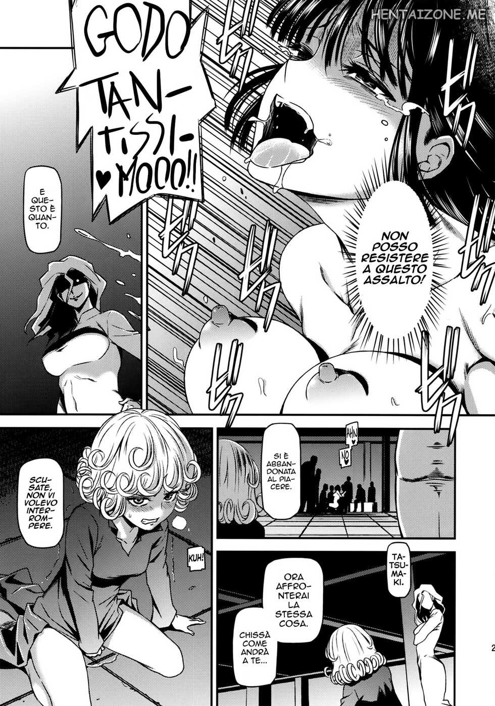 (C88) [Kiyosumi Hurricane (Kiyosumi Hurricane)] ONE-HURRICANE - Toraware no Fubuki | Ipnosi (One Punch Man) [Italian] - Page 24