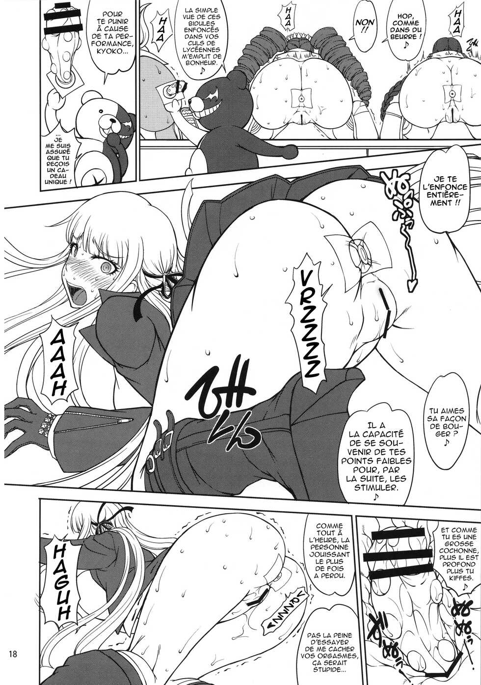 (C90) [Majimadou (Matou)] Zettai Zetsubou Chou Zecchou Gakkyuu-kai + Paper (Danganronpa) [French] - Page 17
