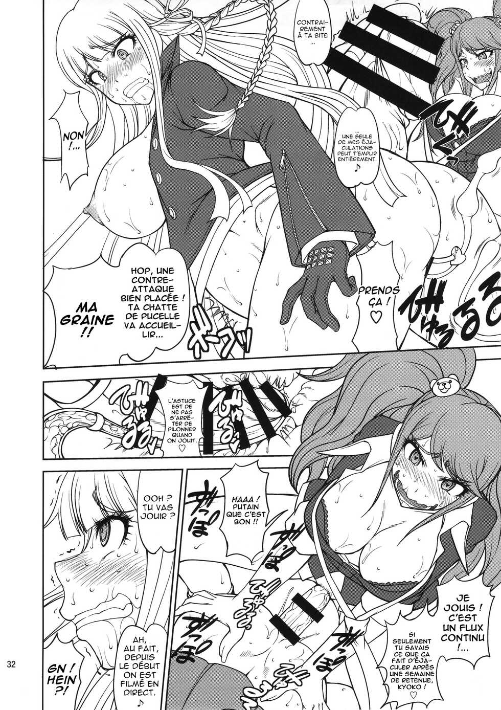 (C90) [Majimadou (Matou)] Zettai Zetsubou Chou Zecchou Gakkyuu-kai + Paper (Danganronpa) [French] - Page 31
