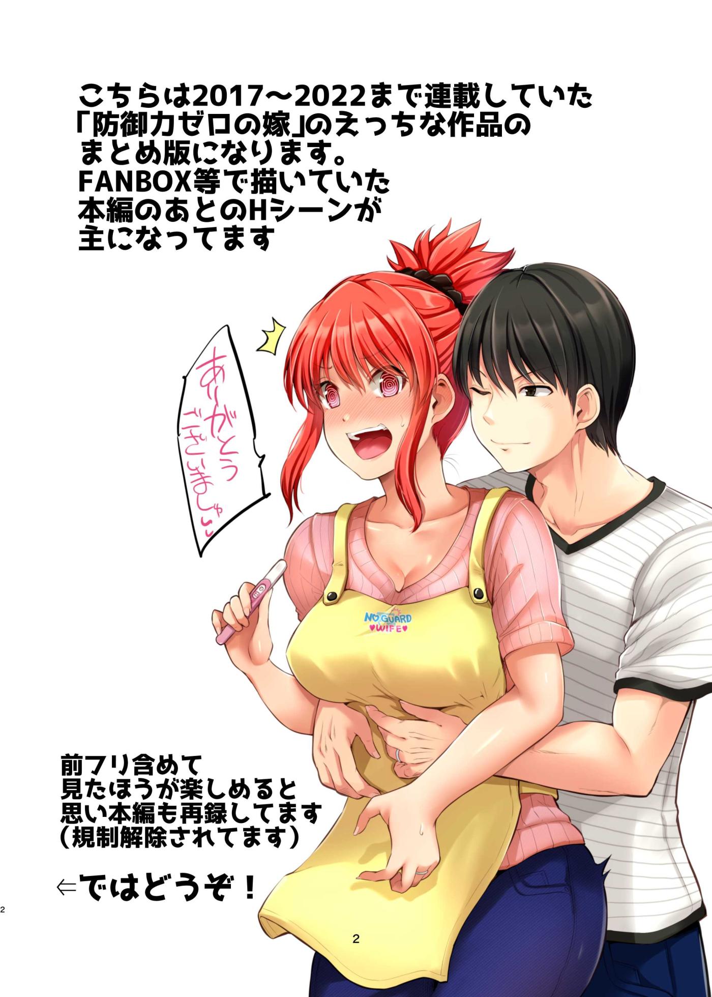 [Yano Toshinori] Bougyoryoku Zero no Yome -Kanketsu Kinen- Fuufu Seikatsu Ecchi Matome [Digital] - Page 2