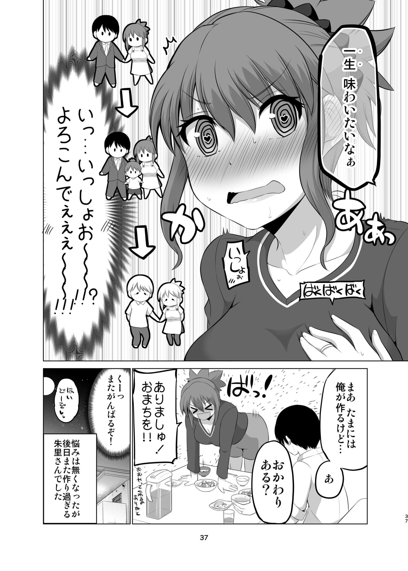 [Yano Toshinori] Bougyoryoku Zero no Yome -Kanketsu Kinen- Fuufu Seikatsu Ecchi Matome [Digital] - Page 37