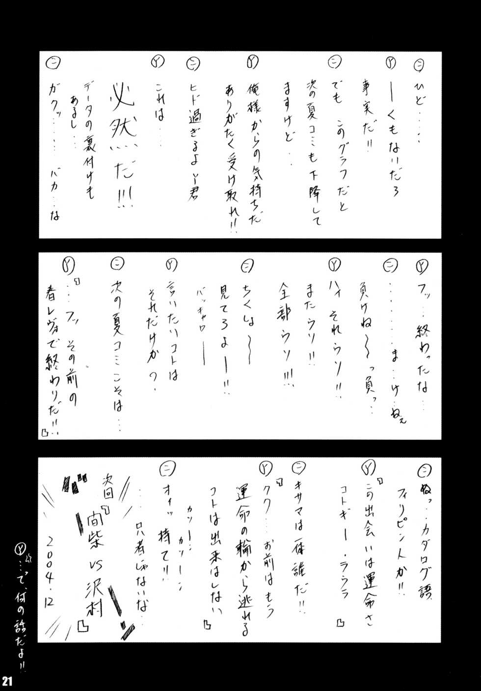 (C67) [Rabbit Company (Kotogi Raura)] Stale World 25 Mainzu | Mai's (Mai-HiMe | My-HiME) - Page 20
