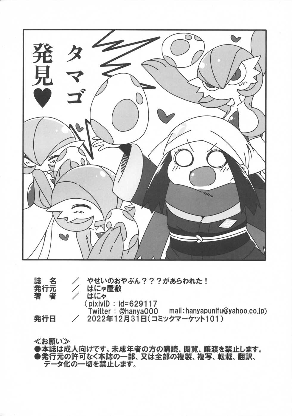 (C101) [Hanya Yashiki (Hanya)] Yasei no Oyabun Sirnight ga Arawareta! (Pokémon) - Page 21
