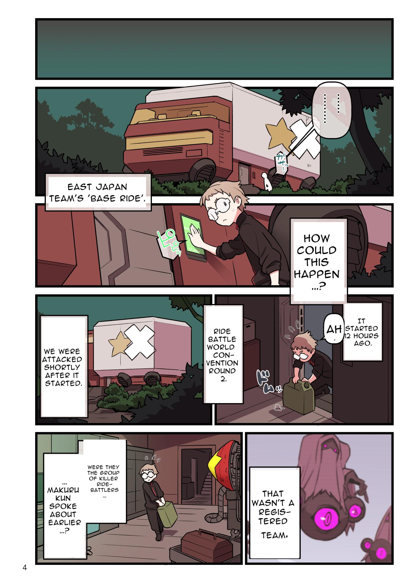 [Kakuzato-ichi (Kakuzatou)] SUPER DENDO RIDE BATTLE ~World Tournament~ [English] - Page 4
