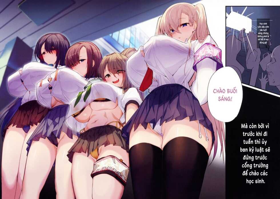 (C99) [Armadillo (Renji)] Chou Elite Kou ni Kakusareta Fuukiiin Seido Arienai Gakuen no Tokken to Gohoubi | The Secret Hidden By This Elite School's Morals Committee [Vietnamese] - Page 3
