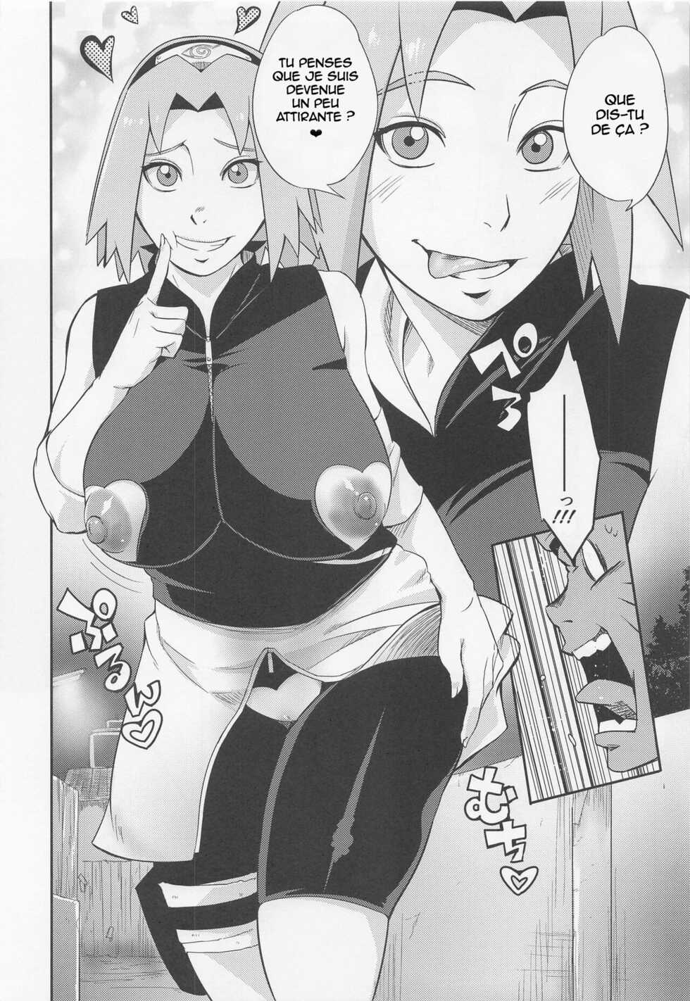 (C100) [Karakishi Youhei-dan Shinga (Sahara Wataru)] Hyakugo no Jutsu (Naruto) [French] - Page 5