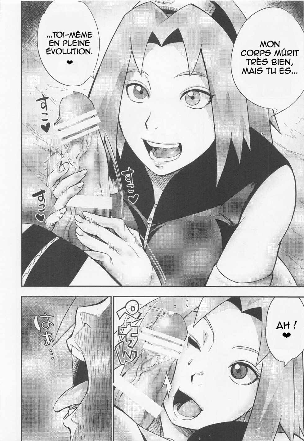 (C100) [Karakishi Youhei-dan Shinga (Sahara Wataru)] Hyakugo no Jutsu (Naruto) [French] - Page 9