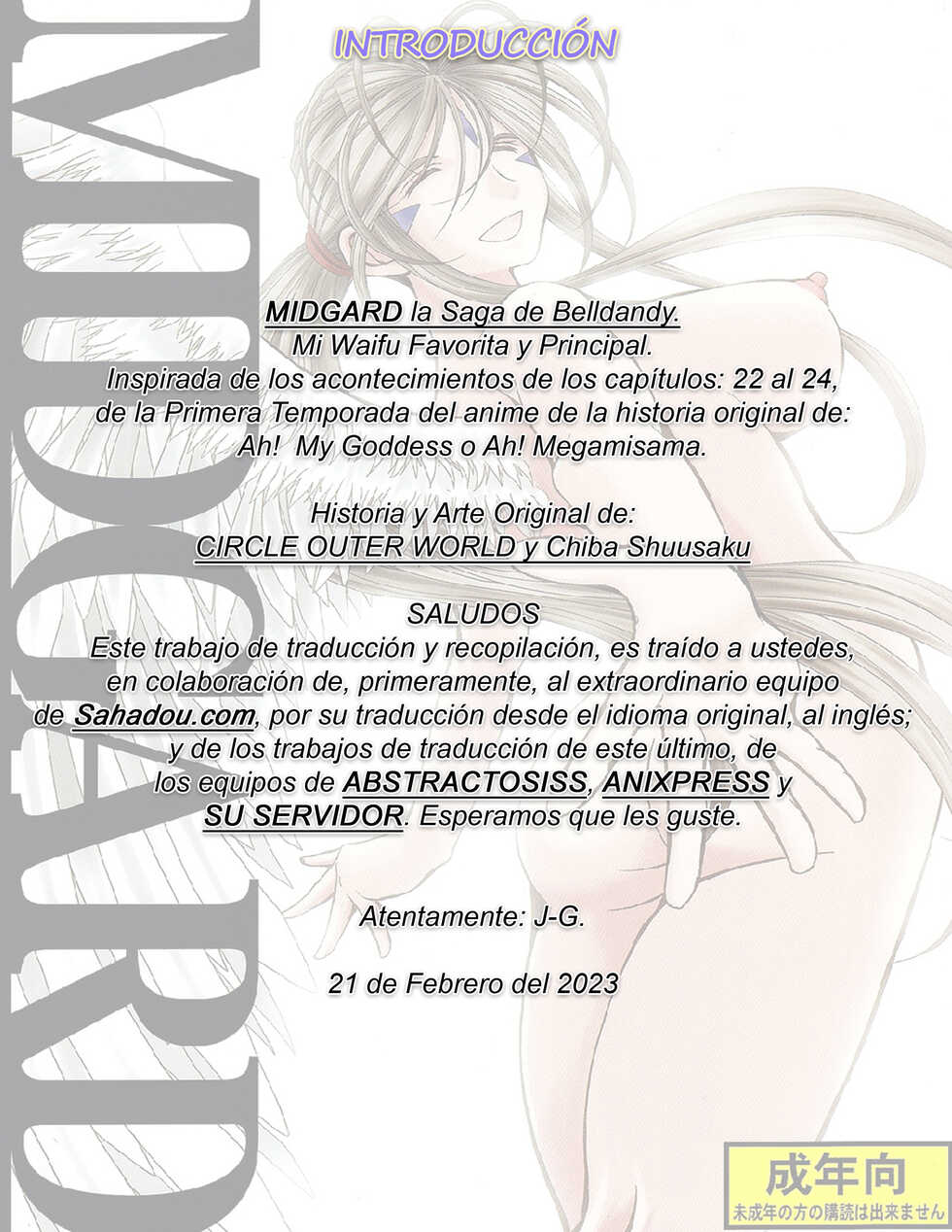 [CIRCLE OUTER WORLD (Chiba Shuusaku)] MIDGARD - LA SAGA (COMPLETA) DE BELLDANDY (Ah! My Goddess) (Español) - Page 3