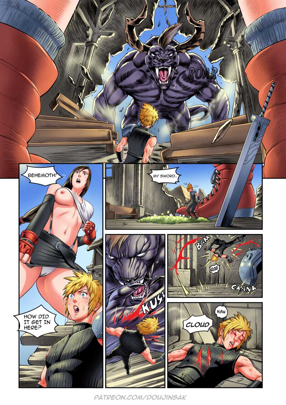 [Doujinsak] Giantess Fantasia 2 (Final Fantasy VII) - Page 26