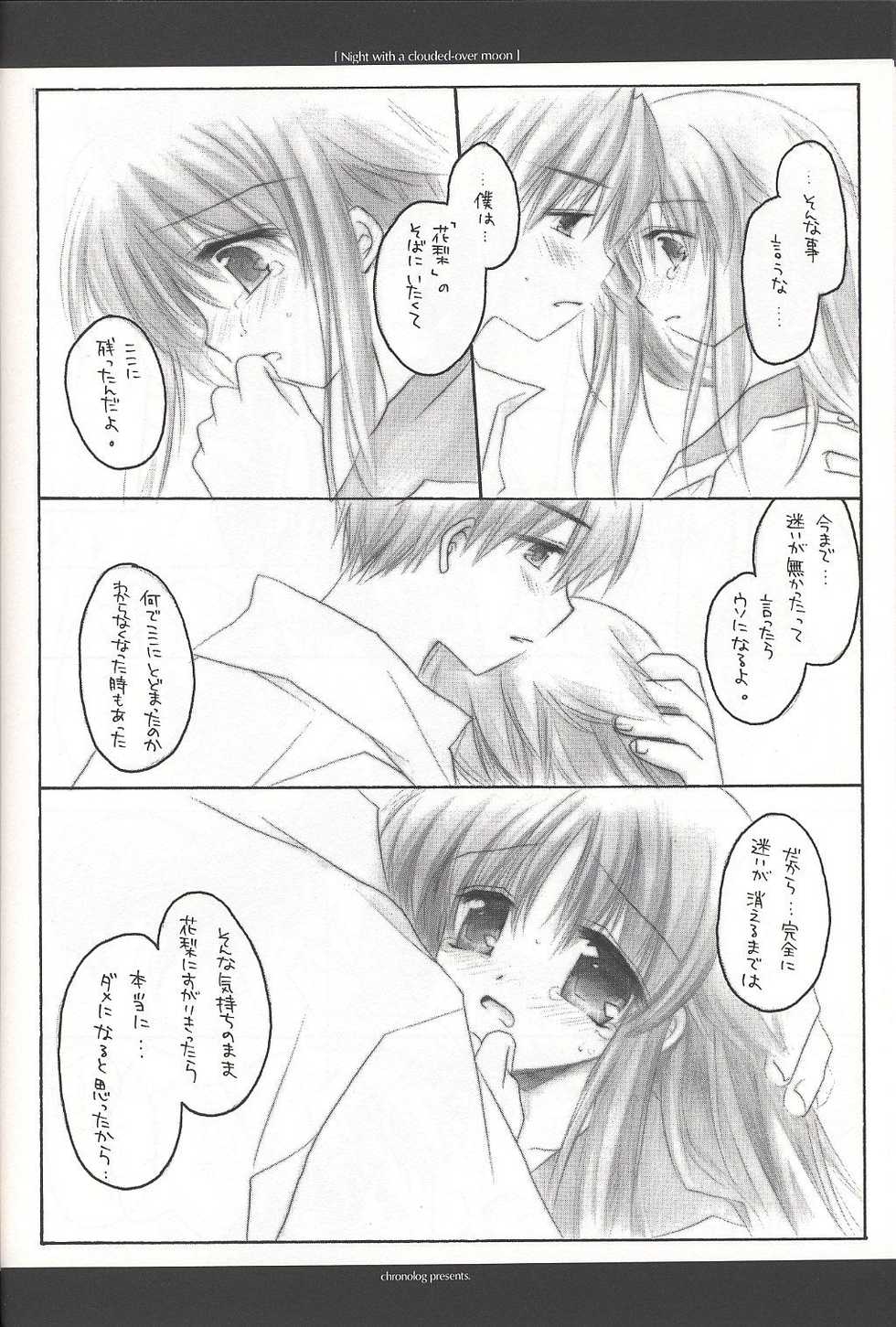 (C62) [Chronolog (Sakurazawa Izumi)] Night with a clouded-over moon (Suigetsu) - Page 19