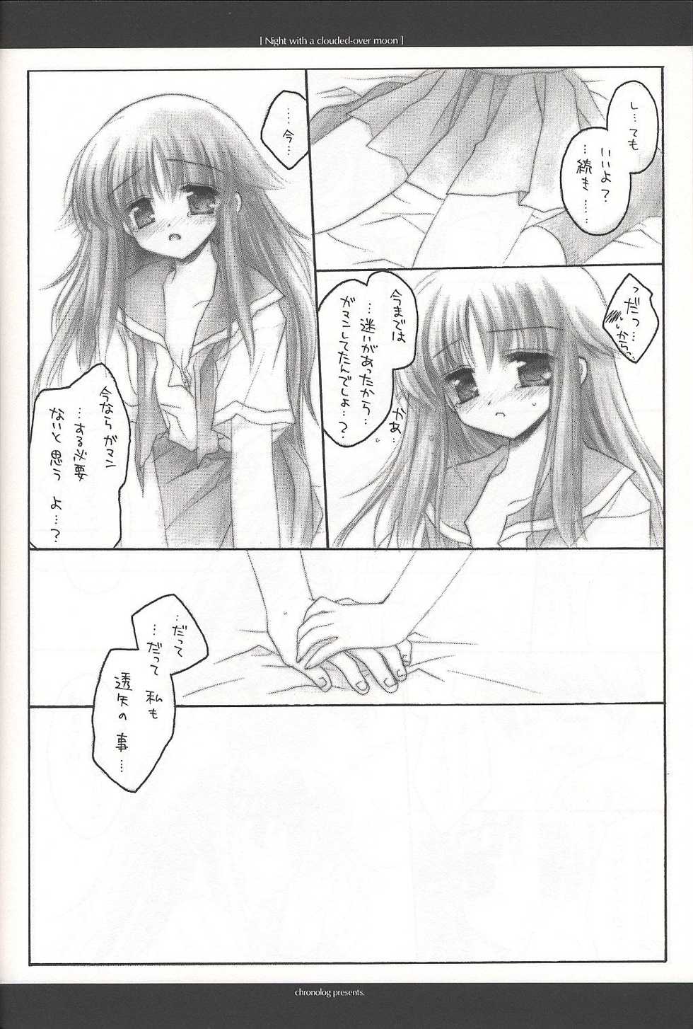 (C62) [Chronolog (Sakurazawa Izumi)] Night with a clouded-over moon (Suigetsu) - Page 23