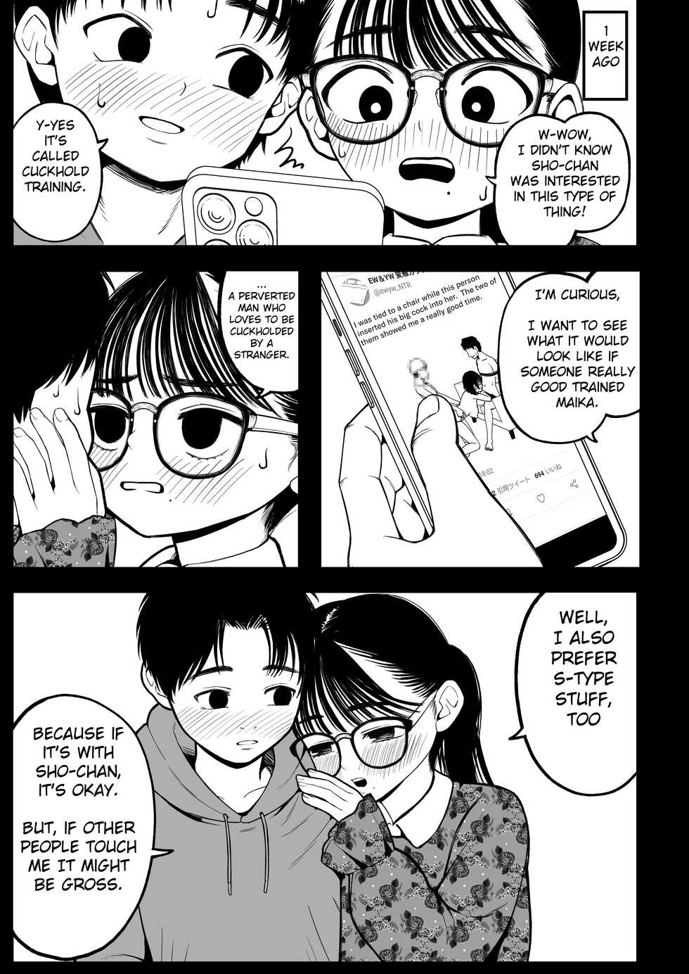 [Dochakuso Happy! (Yumekawa Dododo-chan)] Boku to Kanojo to Goshujin-sama no Fuyuyasumi | Me, My Girlfriend, and Master's Winter Vacation [English] [Strawberrytl#8340] [Digital] - Page 9