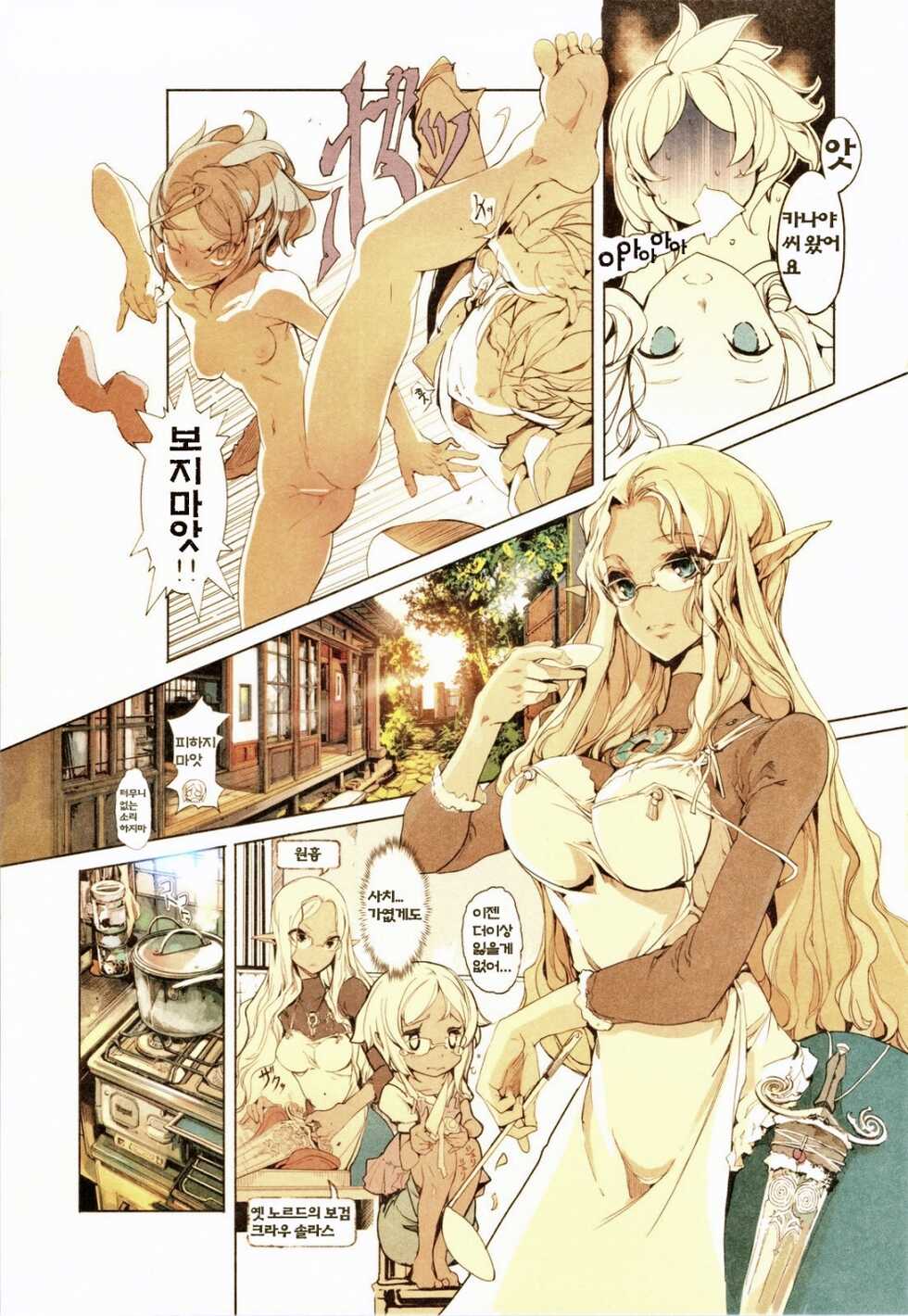 (C83) [70 Nenshiki Yuukyuu Kikan (Endou Okito)] Elf no Yomeiri | 엘프의 시집살이 [Korean] [Team Fangall] - Page 17