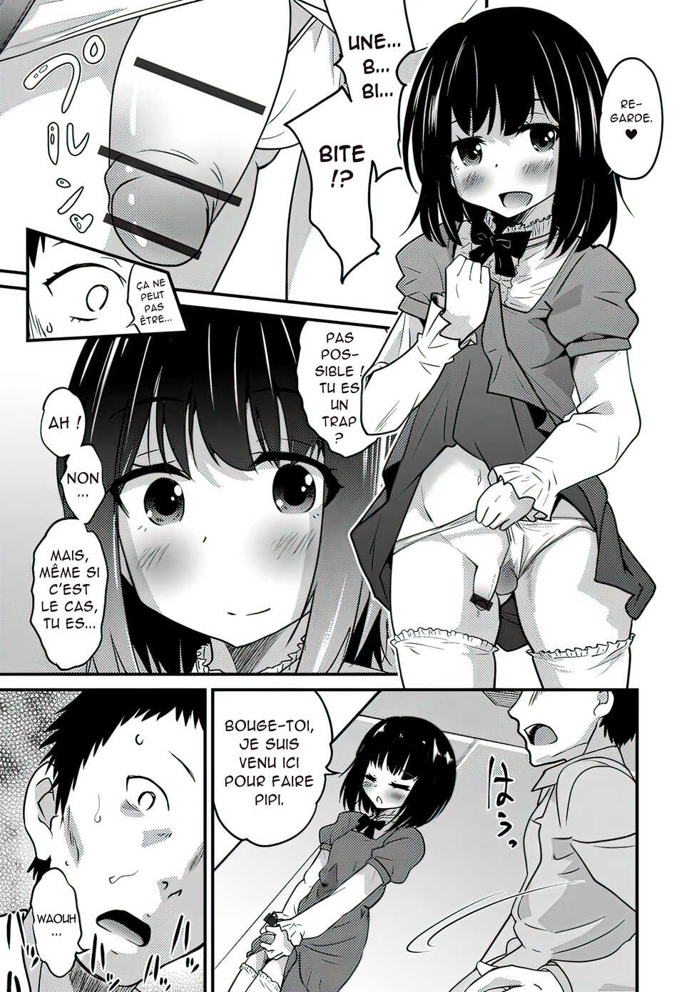 [Hanamaki Kaeru] Kimi no Tsurego ni Koishiteru. - Hajimari wa Otoire de♥ | Je suis amoureux de votre enfant d'un mariage précédent. - Tout a commencé dans les toilettes.♥ [French] [Densetchu] - Page 7