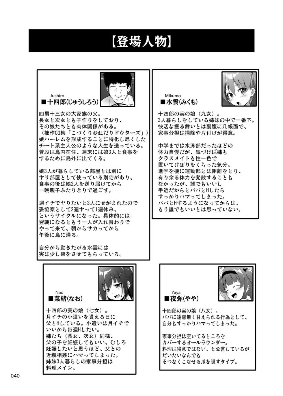 [Kajimura Market (Kajimura Kajima)] Nakadashi! Papachin Junkie 3 ~ Oyako Jusei Ninshin Bote H mo Aru yo - Page 39