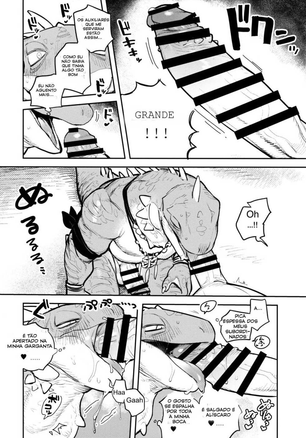 (Kemoket 10) [Rubber Cup Boys (INAX)] Tategami Ryuuzoku no Osa [Portuguese-BR] - Page 19