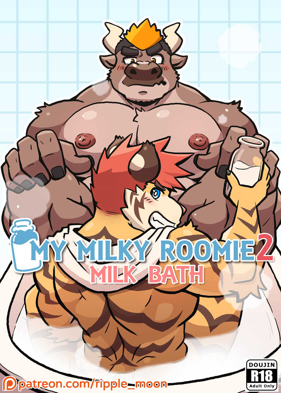 [Ripple Moon] My Milky Roomie 2: Milk Bath (Ongoing) [English] (Flat Color) - Page 1