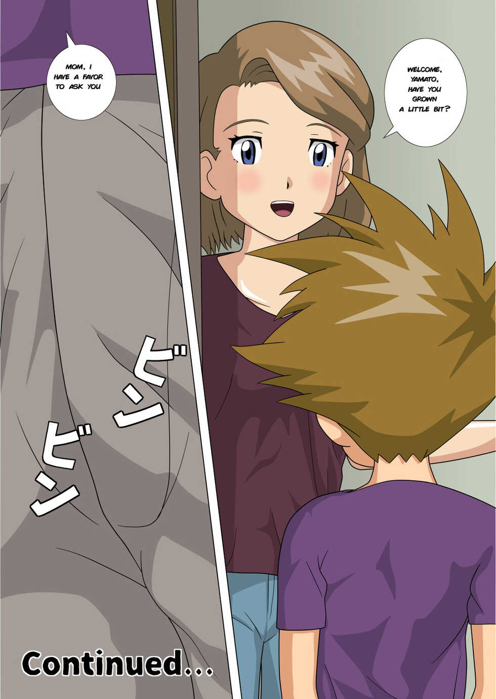 [Kutsushita Danshaku] Hasukashi Nagara Modotte Mairimashita | My Friend's Mother Taught Me Sex (Digimon Adventure) [English] - Page 18