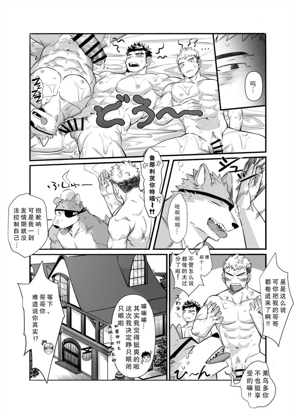 [Mitsuwa Building (G◎NDOM)] Bros. in Heat (Otoko Matsuri Vol. 15) [Chinese] [四自蝇个人汉化] - Page 19