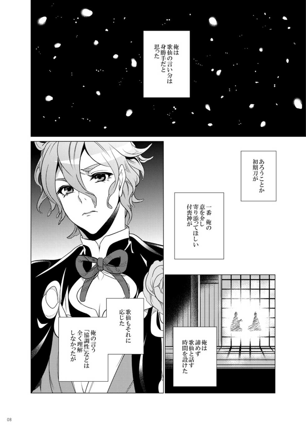 [CTN (Teshio)] Hii Fuu Kazoete Ochiru Tsubaki no (Touken Ranbu) [Digital] - Page 8
