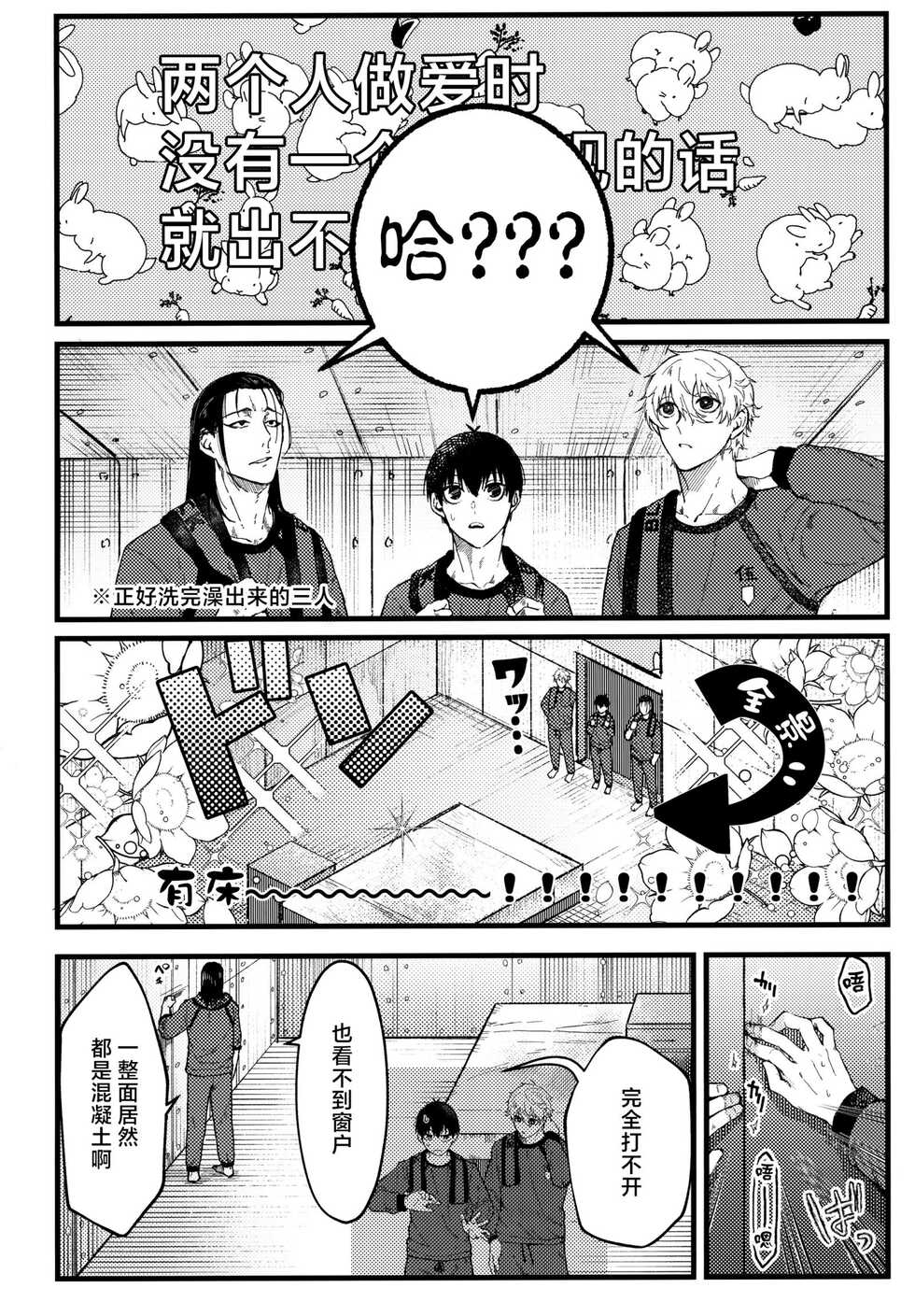 (Seishun Egoism) [Guguregesu (Zunshi)] Ano Heya (Blue Lock) [Chinese] - Page 3