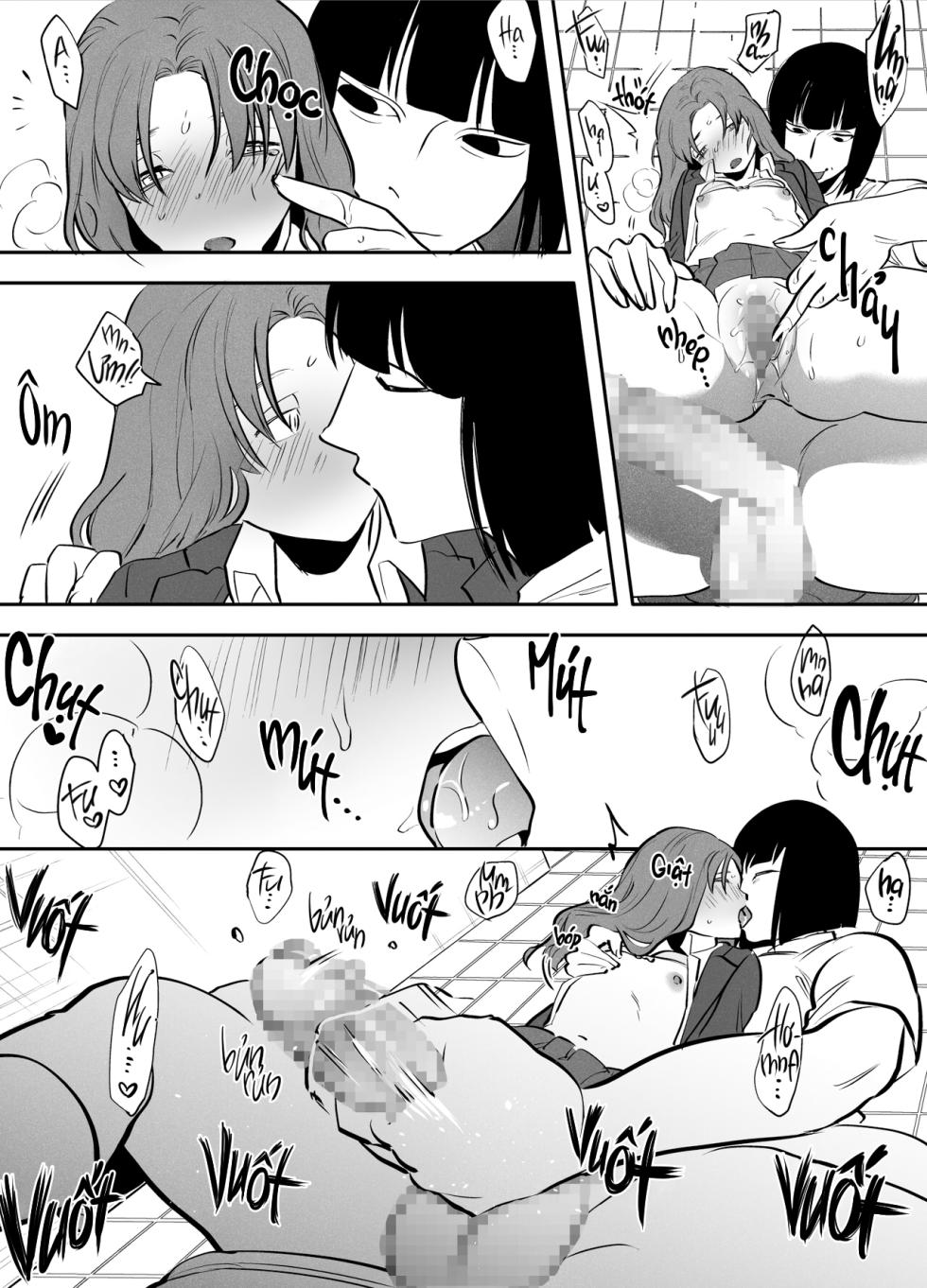 [Tosha Pink (Chimeda)] Watashi to toire to futanari Hanako-san | Mình, WC, và futanari Hanako-san [Vietnamese Tiếng Việt] [2ta4ever] - Page 14
