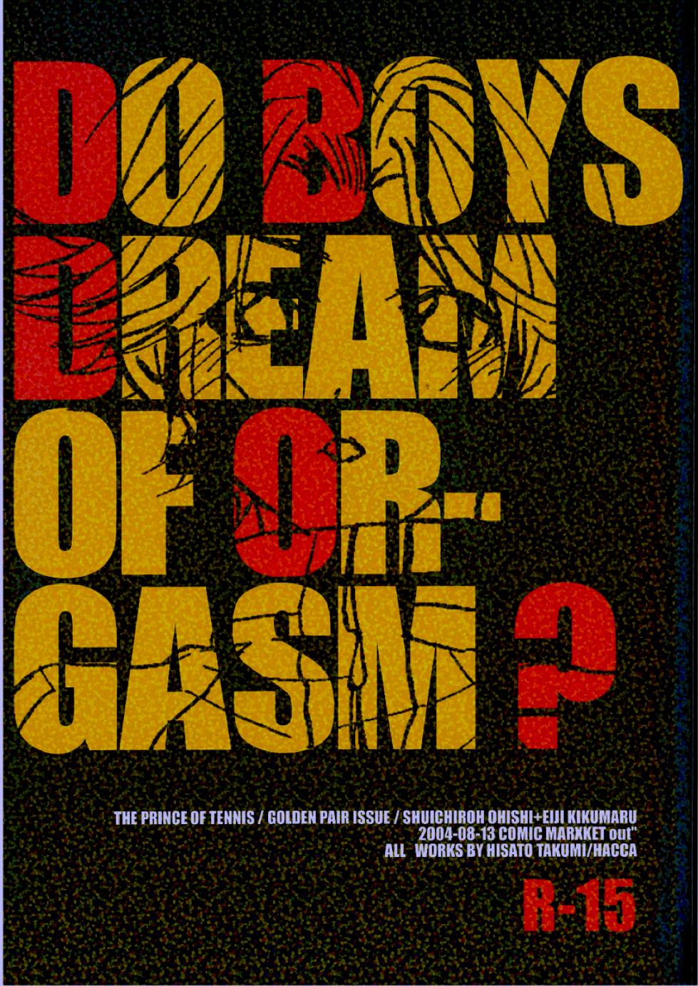 [HACCA (Hisato Takumi)] DO BOYS DREAM OF ORGASM? (Prince of Tennis) [Digital] - Page 1