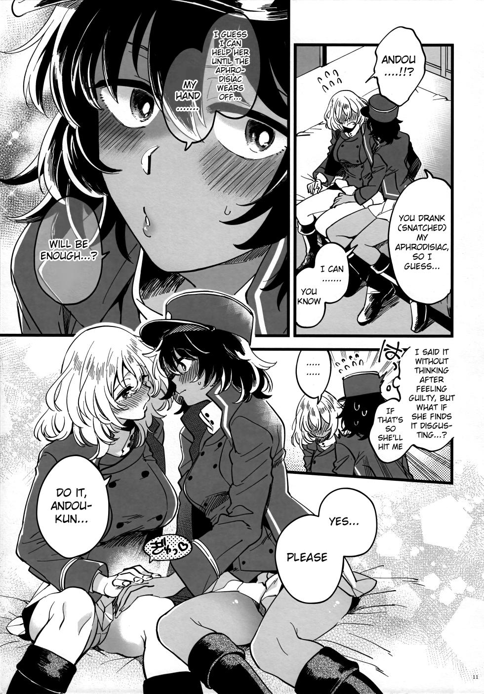 [Sonotaozey (Yukataro)] Tojikomerarete Kusuri Nonde Sorekara no Aida (Girls und Panzer) [English] [Raknnkarscans] - Page 10