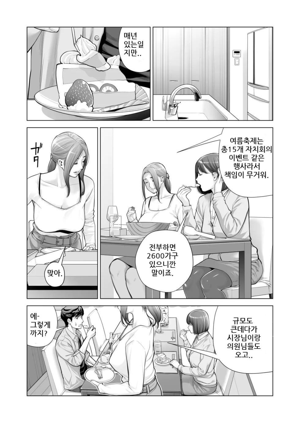 [HGT Labo (Tsusauto)] Jichikai no Hitozuma wa Totemo Ecchi Deshita. 3 Hitozuma-tachi no Oshokuji Hen | 자치회의 유부녀는 너무 H했습니다. 3 유부녀들의 식사 편 [Korean] - Page 33