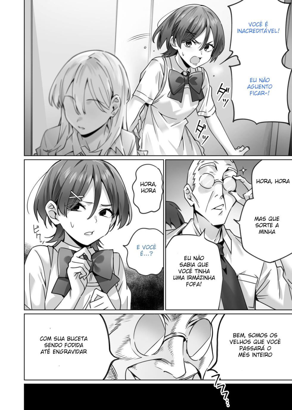 [Itabira Yasai] Saimin Haitatsu Nichiroku ~Shimai wa Nakayoshi Mama ni Naru~ [Portuguese-BR] - Page 10