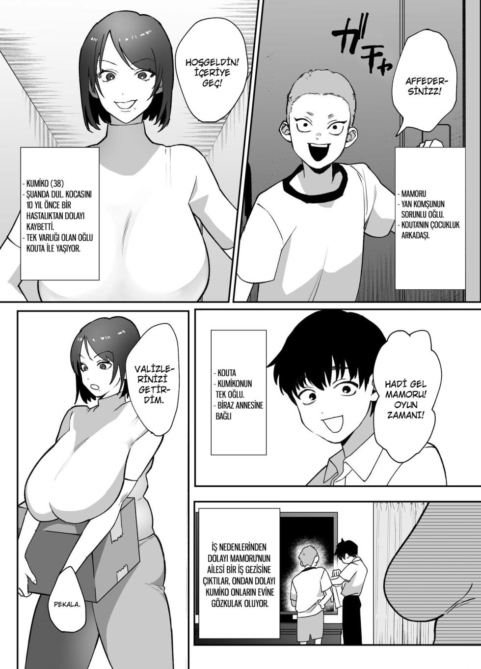 [Pyaropashimu] Kaa-san ga Tomodachi to Sex Shiteita Ken [Turkish] - Page 2