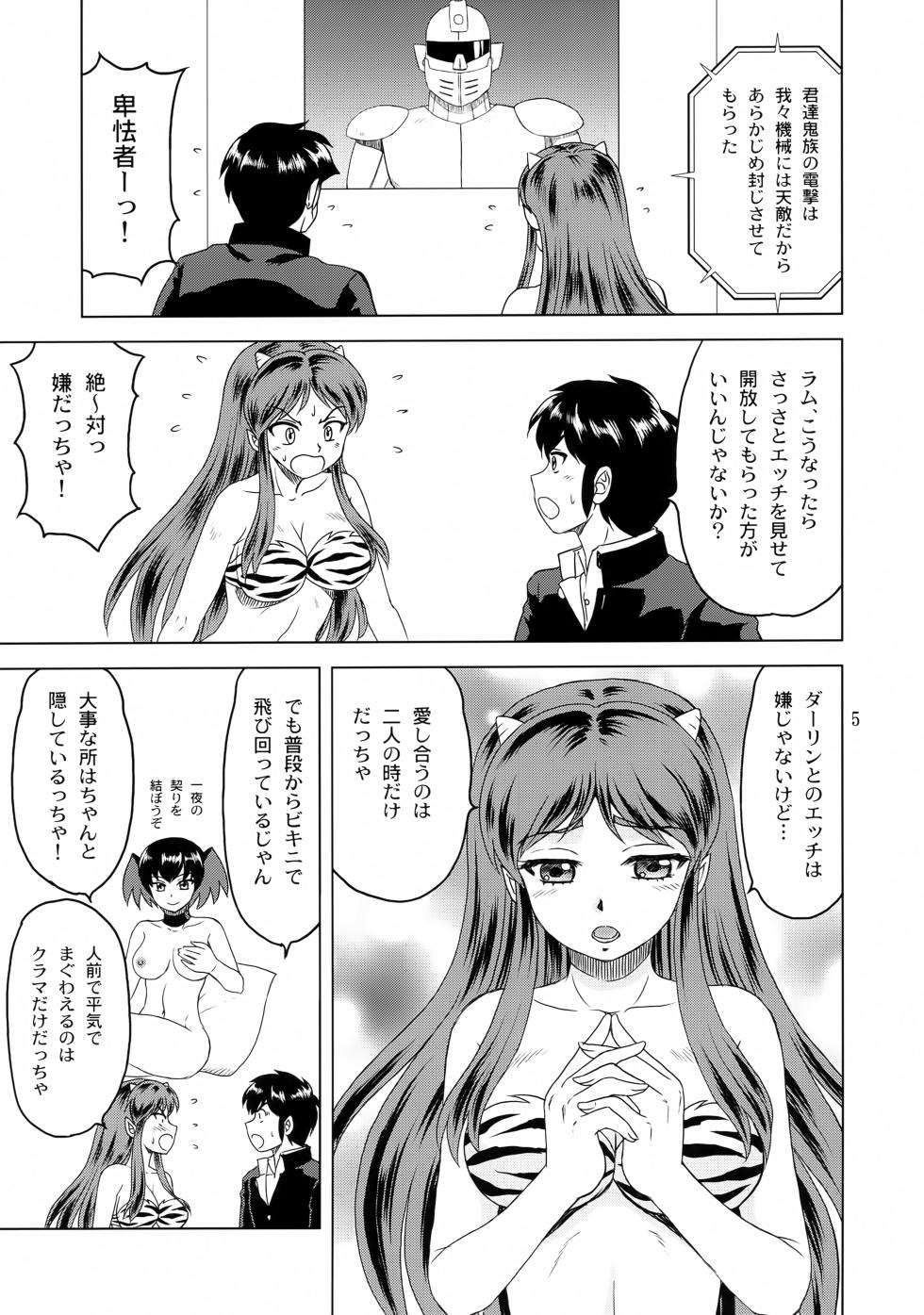 (C101) [YASRIN-DO (Yasu Rintarou)] Mirarete Suru no wa Iyadaccha! (Urusei Yatsura) - Page 4