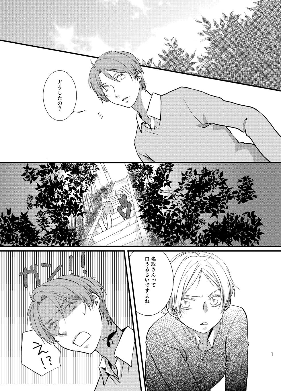 [Kuronatorisuishiniinkai (Erorine de Eroro Korataru)] Akaku Somaru (Natsume's Book of Friends) [Digital] - Page 2