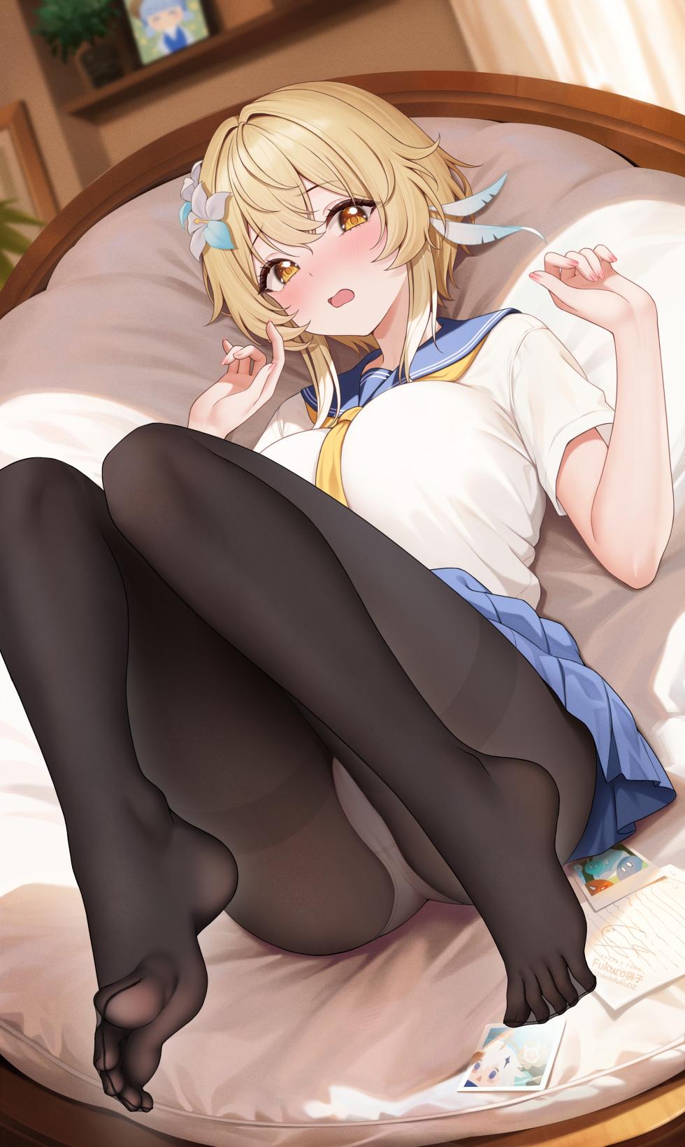 [Fukuro Daizi] Lumine feet (Genshin Impact) - Page 4